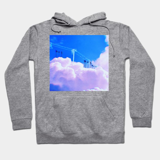 Cloud Chairlift Hoodie by lofi_retrowave